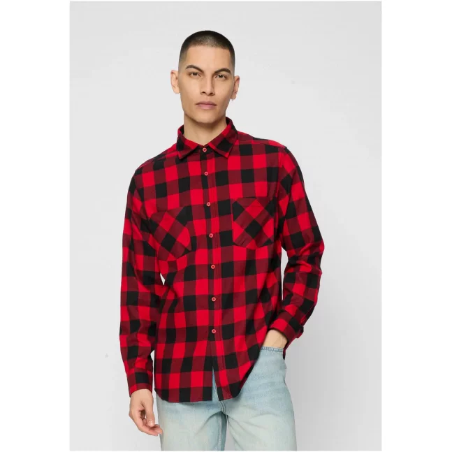 Checked Flanell Shirt blk/red