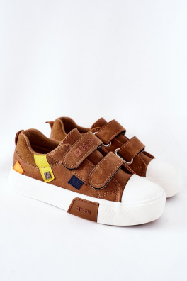 Children's Sneakers With Velcro Big Star II374017 Camel