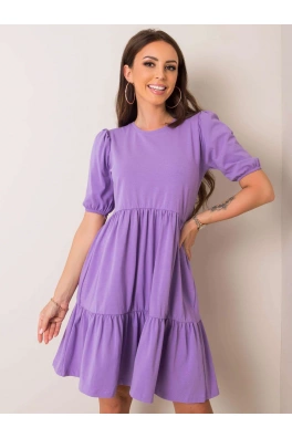 RUE PARIS Fioletowa sukienka oversize