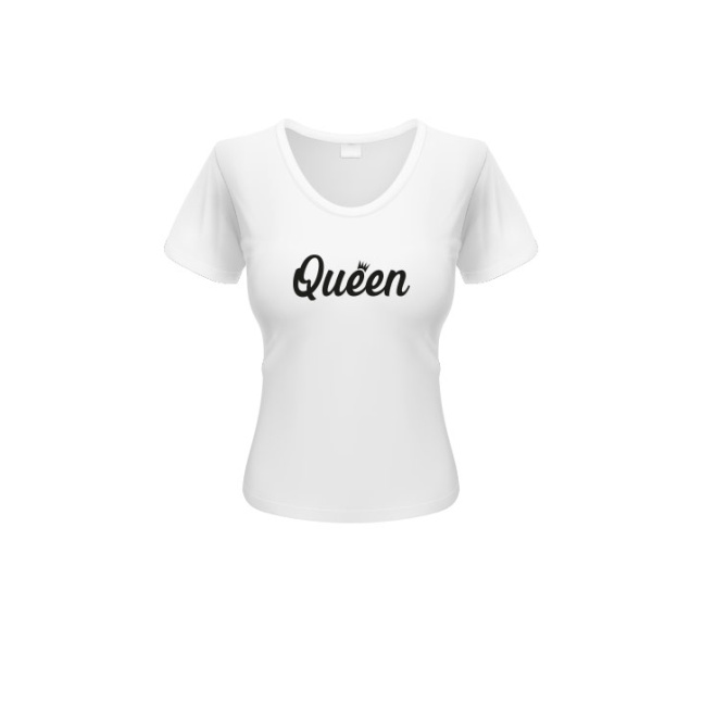 Dámské triko Queen Happy Glano - bílá