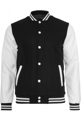 Oldschool College Jacket blk/wht
