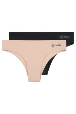 Dámské kalhotky 2 pack Kilpi NELIA-W světle růžové + černé