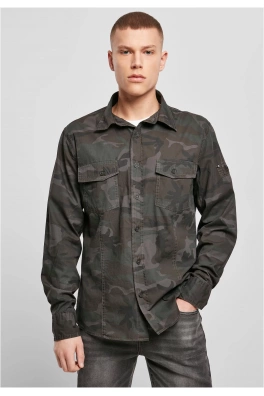 Slim Worker Shirt olive camo
