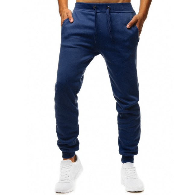 Spodnie męskie dresowe niebieskie UX2709