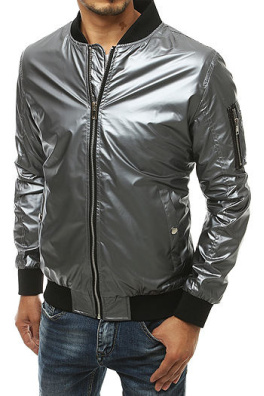 Gray men's bomber jacket TX3409