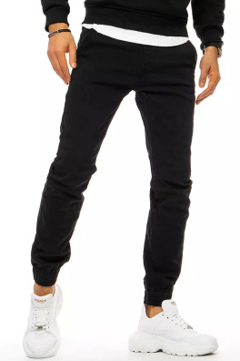 Spodnie męskie jeansowe typu jogger czarne Dstreet UX3165