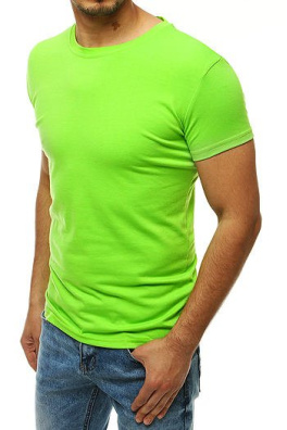 Men's T-shirt without print lime green RX4191