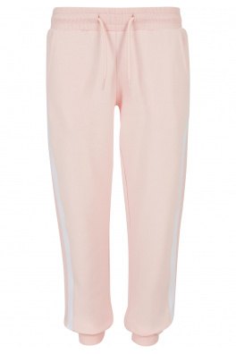 Girls College Contrast Sweatpants pink/white/pink