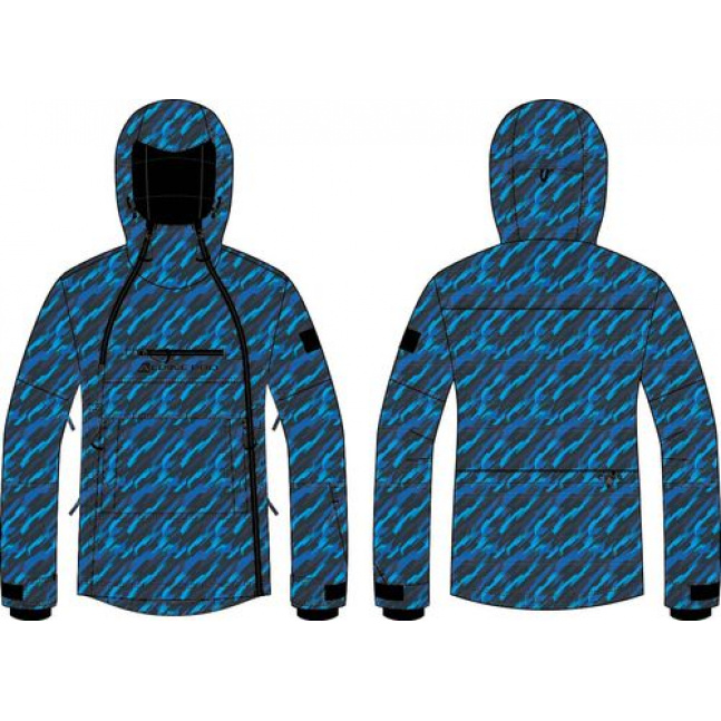 Pánská lyžařská bunda s membránou ptx ALPINE PRO GHAD electric blue lemonade varianta pa