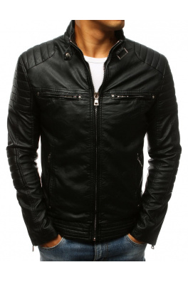Black men's leather jacket TX3265