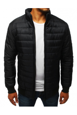 Men's quilted transitional black jacket TX3270