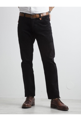 Męskie spodnie materiałowe czarne