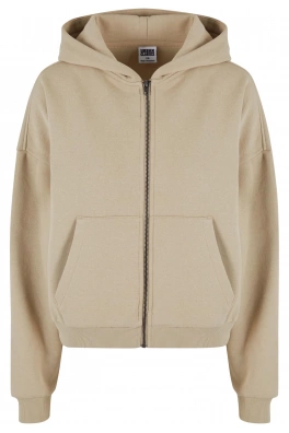 Ladies Boxy Zip Hoody wetsand