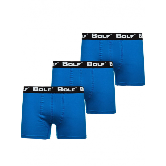 Stylové pánské boxerky 0953 3ks - modrá,