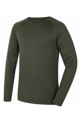 Pánské merino termotriko Merow M green