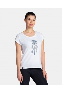 Dámské bavlněné triko Kilpi ROANE-W Bílá