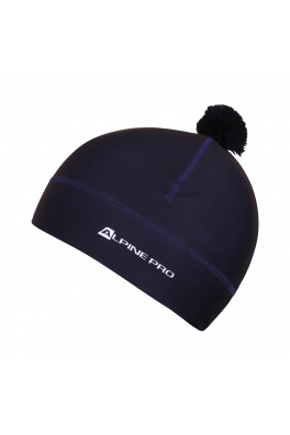 Funkční čepice s bambulí ALPINE PRO ABERE navy