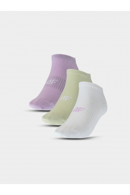 Dámské kotníkové ponožky casual 4F (3pack) - multibarevné