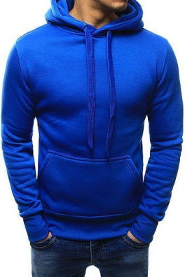 Men's blue hoodie BX2392