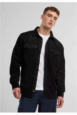 Corduroy Classic Shirt Long Sleeve black