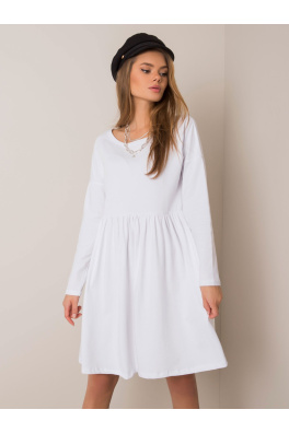 RUE PARIS Biała melanżowa sukienka