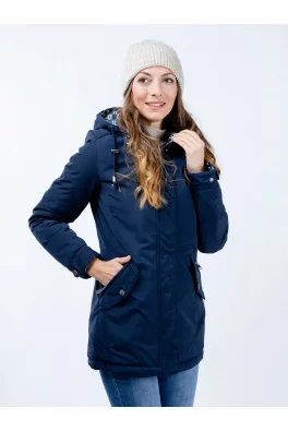 Dámská oboustranná parka Aliatic - tmavě modrá