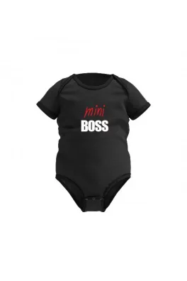 Dětské triko Mini Boss Happy Glano - černá