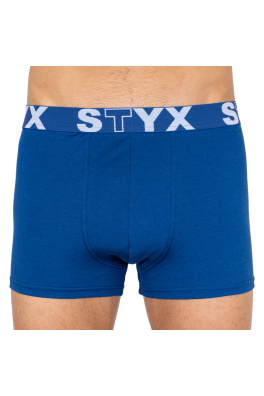 Pánské boxerky Styx sportovní guma nadrozměr tmavě modré (R968)