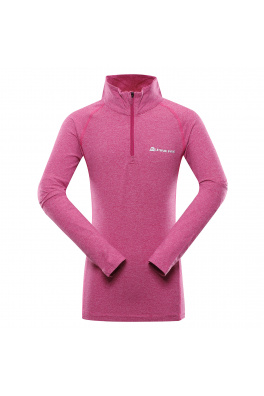 Dětské rychleschnoucí triko ALPINE PRO ASUPPO fuchsia red