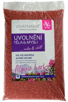 Sůl do koupele Alpské byliny UVOLNĚNÍ TĚLA a MYSLI 1000 g