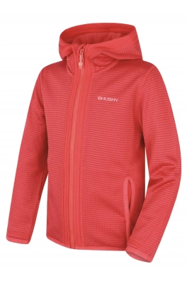 Dětská mikina s kapucí HUSKY Artic Zip K red