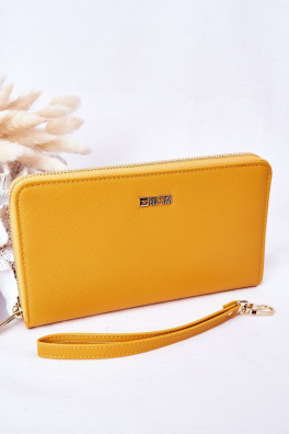 Large Leather Wallet Big Star HH674001 Yellow