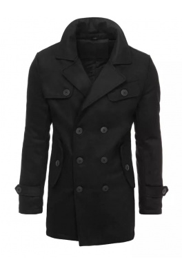 Płaszcz męski czarny Dstreet CX0432