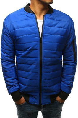 Men's quilted bomber jacket blue TX2206
