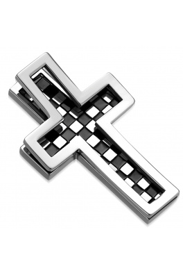 Ocelový luxusní křížek s výběrem řetízku