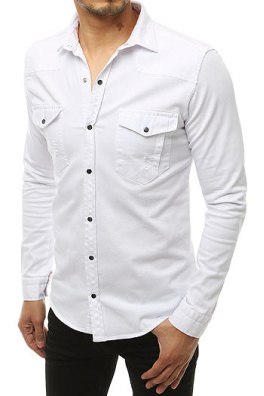 White men's long sleeve shirt DX1926