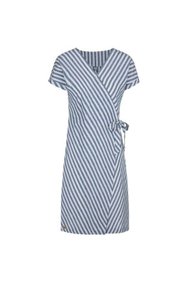 Loap NELLY Dámské šaty Modrá/Bílá