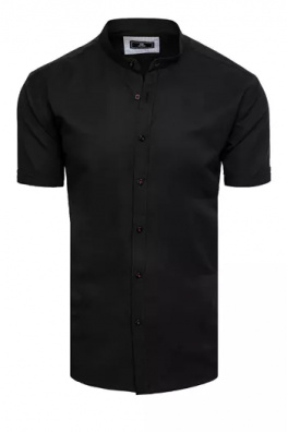 Koszula męska z krótkim rękawem czarna Dstreet KX0997