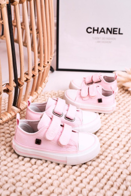 Children's Velcro Sneakers BIG STAR HH374203 Pink