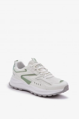 Buty Sportowe Damskie Big Star NN274A095 HI-POLY SYSTEM Biało-Zielone