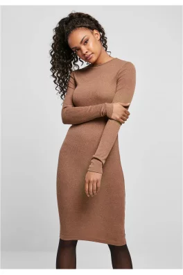 Ladies Rib Dress darkkhaki