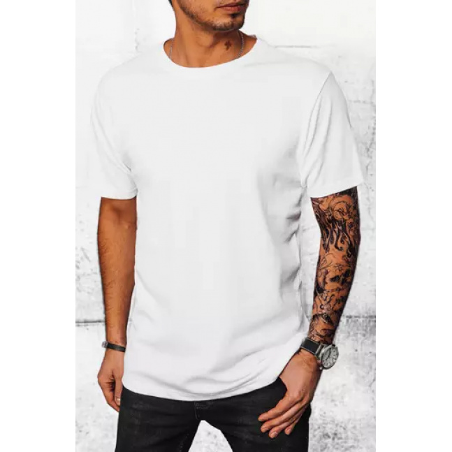 T-shirt męski we wzory biały Dstreet RX4942