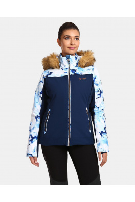 Dámská lyžařská bunda s integrovaným vyhříváním Kilpi LENA-W Tmavě modrá