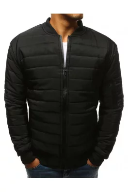 Men's quilted bomber jacket black TX2213