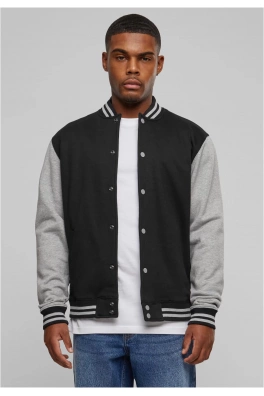 2-tone College Sweatjacket blk/gry