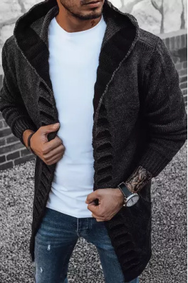 Sweter męski ciemnoszary Dstreet WX1979