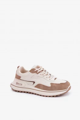 Sneakersy Damskie Big Star RR274A216 HI-POLY SYSTEM Beżowe