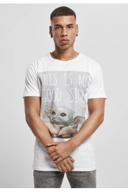 Baby Yoda Good Side Tee White