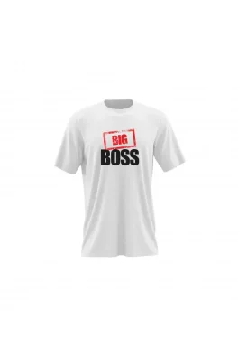 Pánské triko Big Boss Happy Glano - bílá