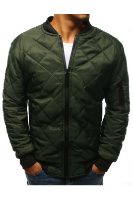 Men's quilted bomber jacket green TX2216